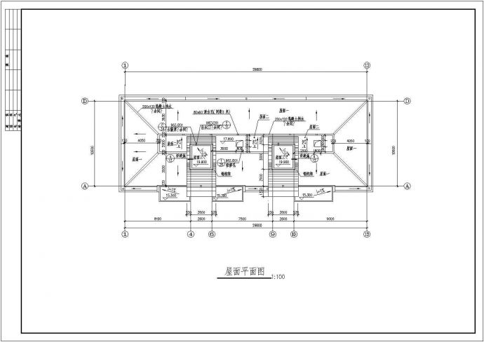 沈阳市新竹花园小区5层砖混结构住宅楼建筑设计CAD图纸（含斜屋顶层）_图1