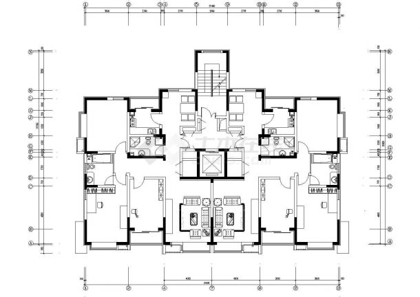 常州市武盛嘉苑小区经典实用的平面户型设计CAD图纸（3张）-图一