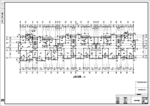 大庆市某小区六层砖混结构住宅楼建筑设计CAD图纸（含阁楼和半地下室）-图二