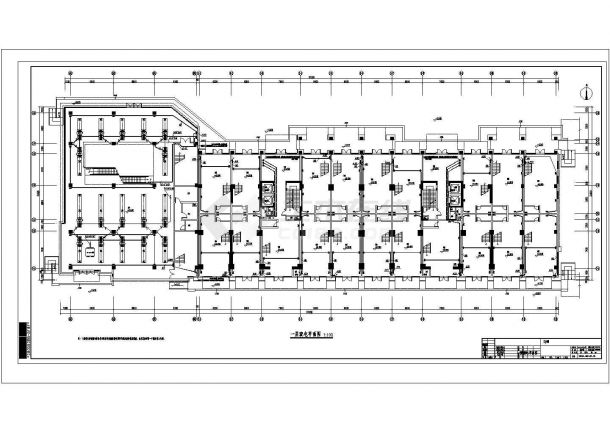河南一类高层商业办公建筑全套电气施工图，共三十六张-图一