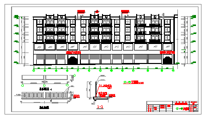 [上海]整套商住楼建筑cad设计图纸-图二