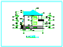 [常德]某二层私人别墅建筑cad设计施工图（含效果图）-图一