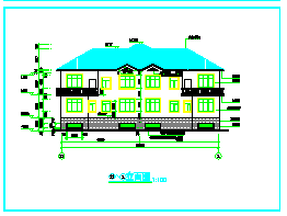 [常德]某二层私人别墅建筑cad设计施工图（含效果图）-图二
