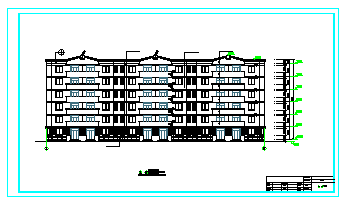 [肥东]某地六层住宅楼建筑cad设计施工图-图一
