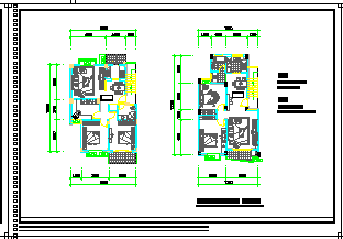 [福州]某住宅小区住宅户型设计cad方案施工图-图二