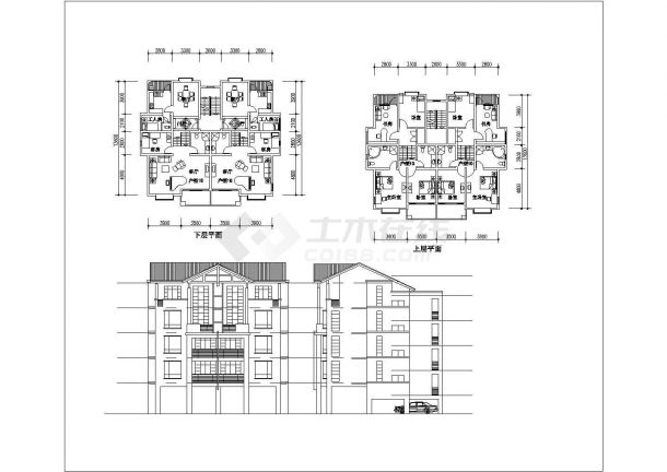 青岛市江南雅苑小区多栋住宅楼全套建筑设计CAD图纸（含总平面图）-图一