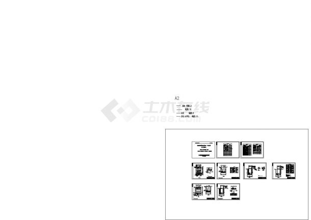 广东某污水处理厂工艺设计施工全套CAD图-图一