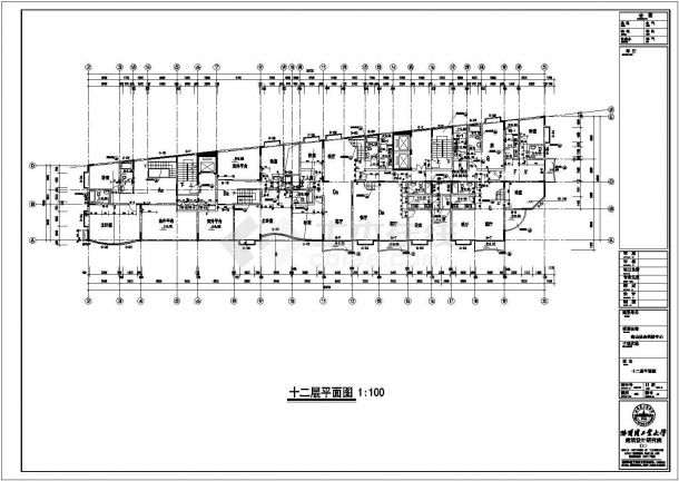 [深圳]-南山社会保险中心大厦建筑结构全套施工图，含地下室人防-图二