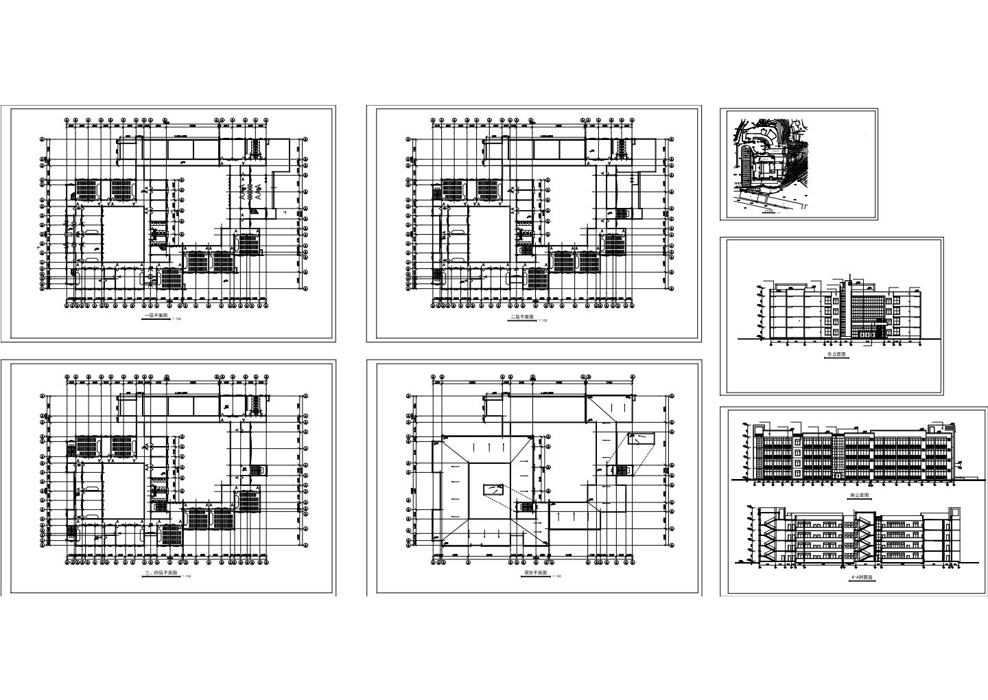 某中学教学楼方案图 (5) CAD图
