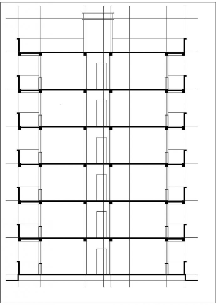 苏州市山居花园小区1600平米6层砖混结构住宅楼建筑设计CAD图纸_图1