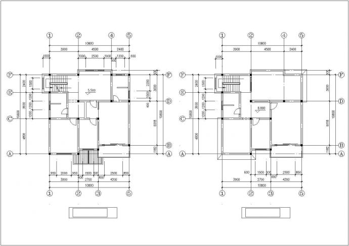 多层建筑别墅设计图（包含CAD）_图1
