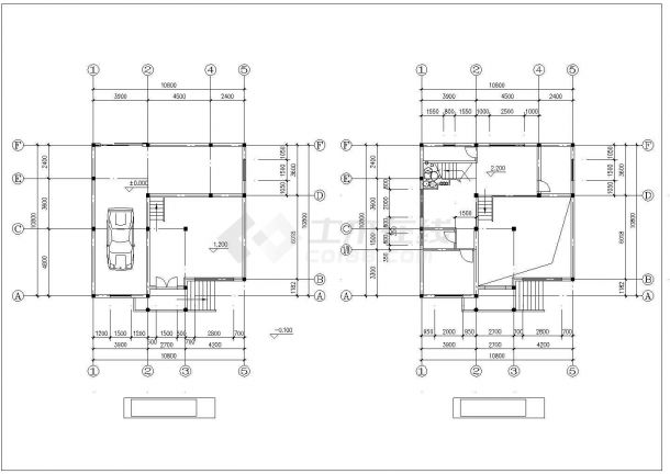 多层建筑别墅设计图（包含CAD）-图二
