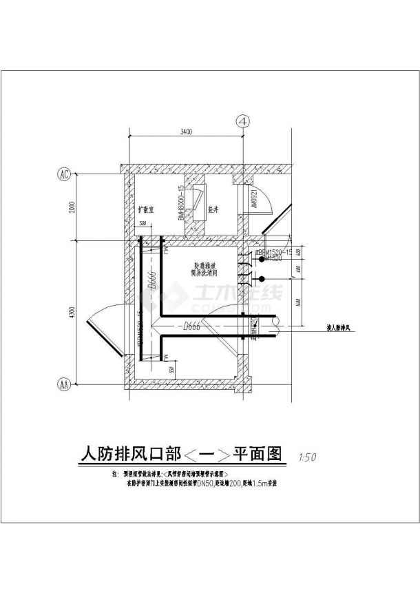 九江市某高层商业综合楼空调及防排烟系统设计施工CAD图纸-图一