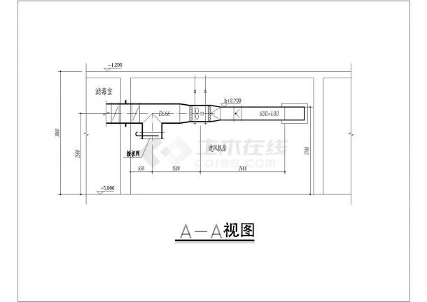 九江市某高层商业综合楼空调及防排烟系统设计施工CAD图纸-图二