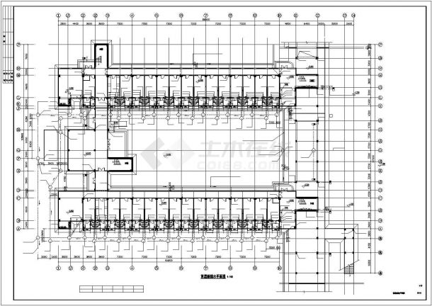 某高校多层男生宿舍楼给排水设计cad全套施工图（含设计说明）-图二