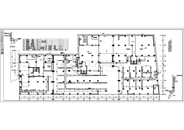 龙泉市某商业广场商住楼空调通风防排烟系统设计施工CAD图纸-图二