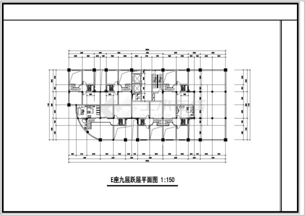 苏州市高新区申南路某社区临街18层框剪结构商住楼建筑设计CAD图纸-图一