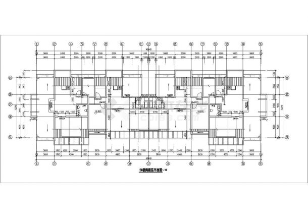 徐州市康定花园小区6层框混结构住宅楼建筑设计CAD图纸（含车库和阁楼）-图二