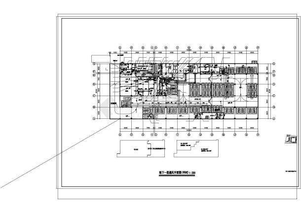 多层公共建筑空调通风防排烟设计施工图-图一