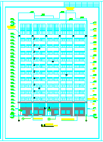 [湖南]14层现代风格市级中医院建筑cad图纸（市级设计院）-图二