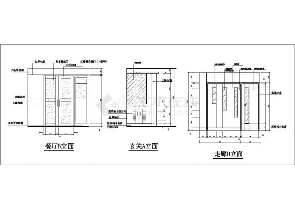 一套小型家庭装修方案施工图-图二