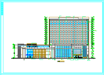 [开原]某大酒店建筑全套cad设计施工图纸