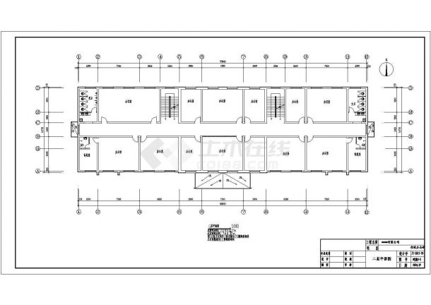 某公司三层砖混结构办公楼（面积2246.37㎡）强弱电设计cad全套电气施工图纸（含设计说明）-图二