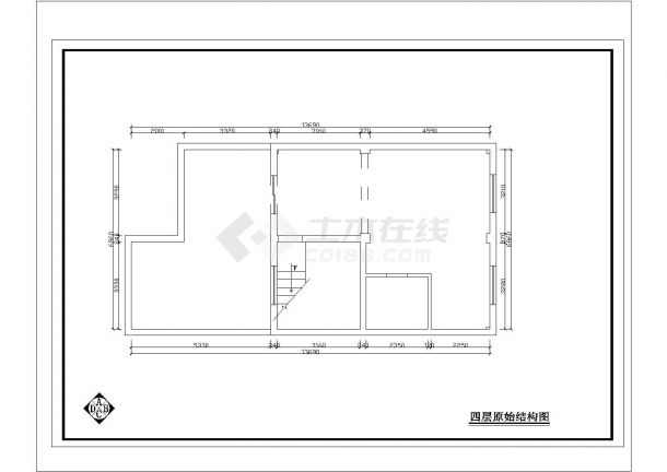 临河某住宅楼四层全套室内设计cad图纸，共27张-图一