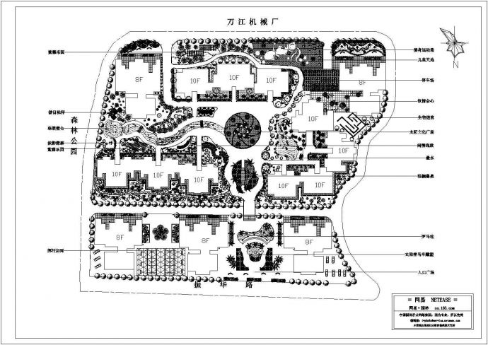 某大型公园总体规划设计图_图1