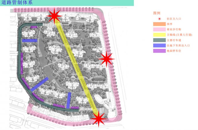 某住宅区景观规划总平面图_图1