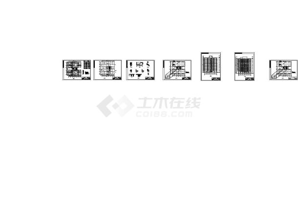 十层框架剪力墙结构方型住宅楼全套建筑图纸（含计算书）-图二