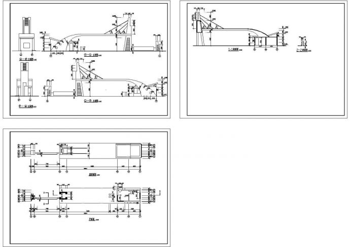 某大门门卫室建筑设计施工CAD图纸_图1