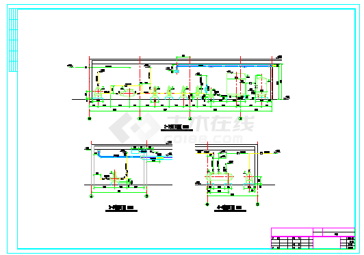 某锅炉房全套水暖施工cad设计图纸-图二