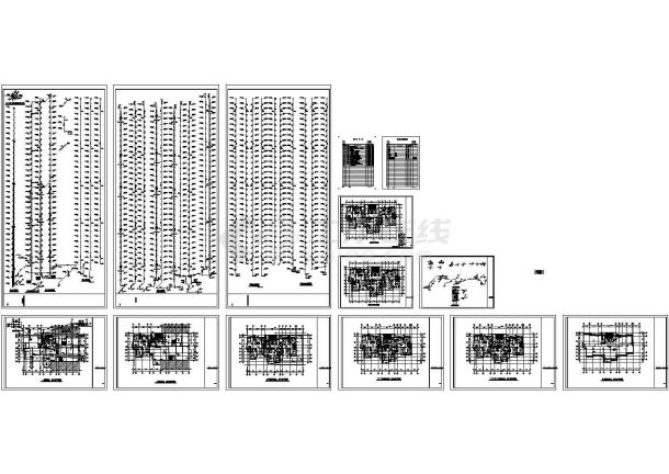 [江西]高层小区住宅楼给排水消防施工图（冷凝水系统）-图二