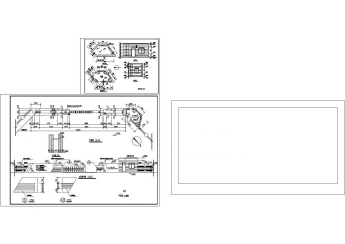 某厂区大门传达室建筑设计CAD图纸_图1