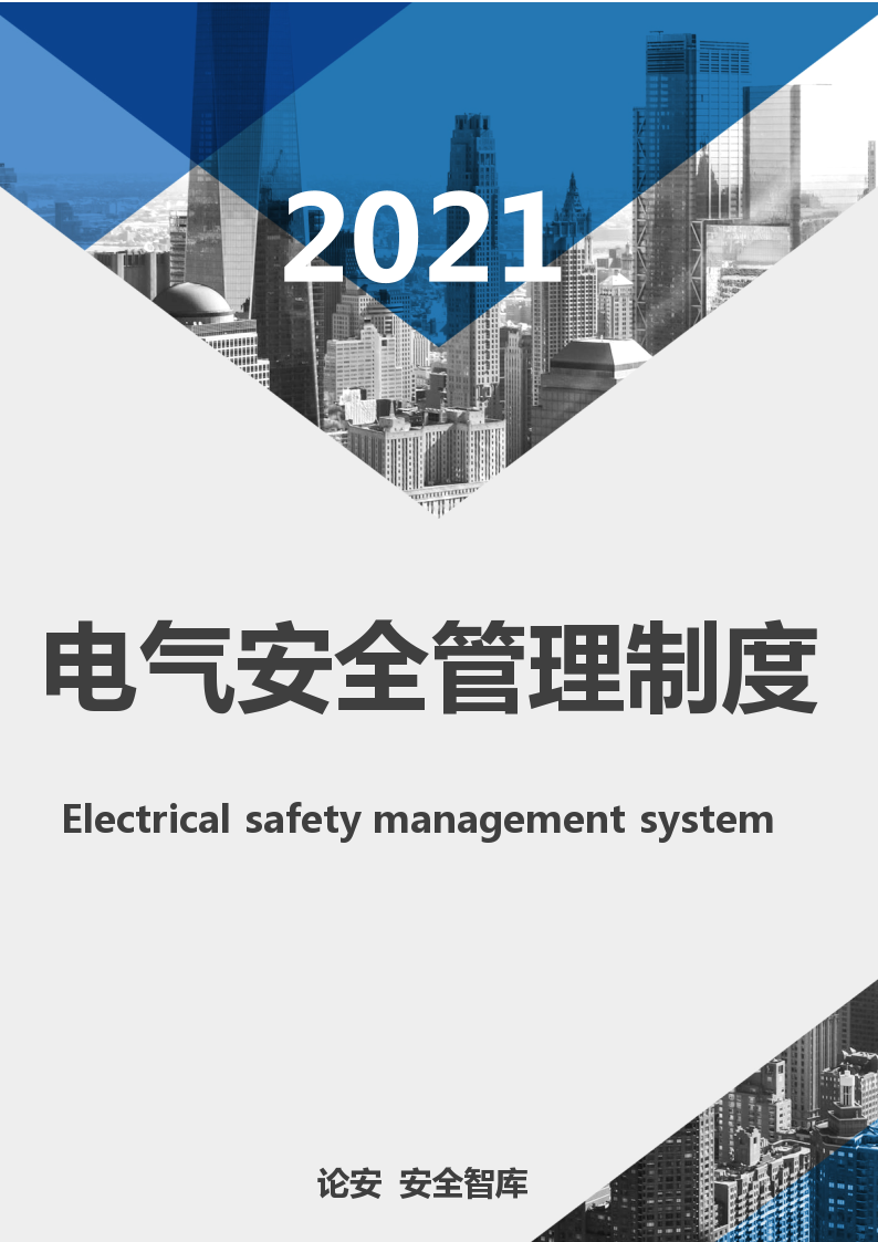 XX公司电气安全管理制度（31页）