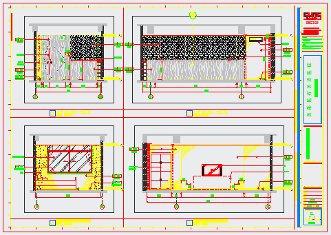 某美容医院施工7层CAD完整节点详细立面_图1