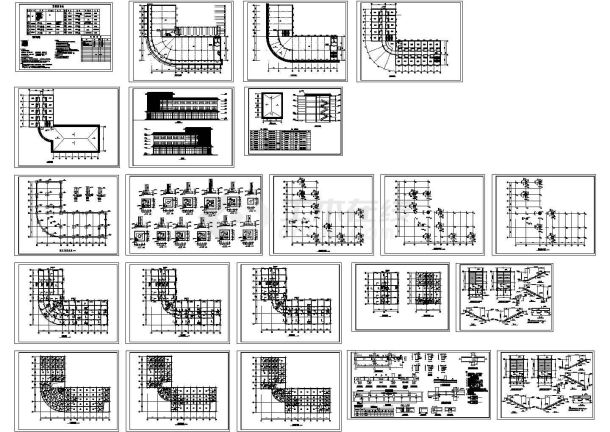 【扬州】某学校综合楼建筑施工CAD全套图纸-图一