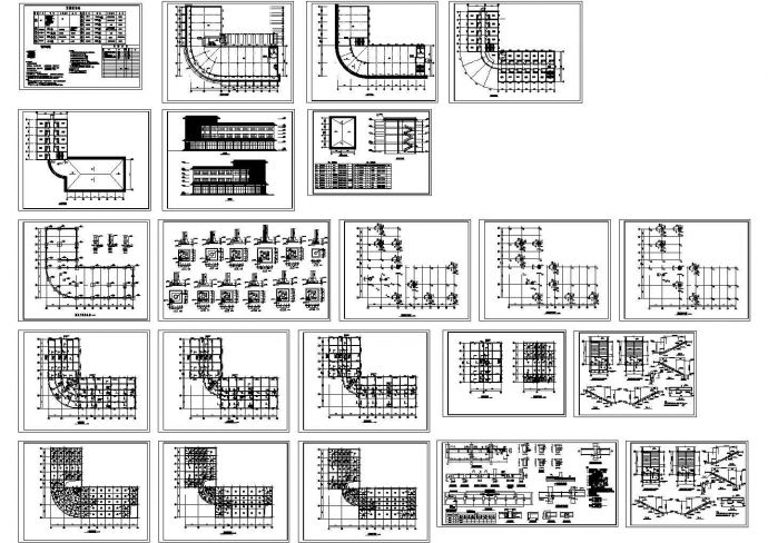 【扬州】某学校综合楼建筑施工CAD全套图纸_图1
