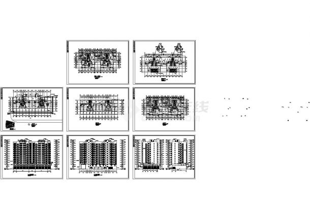 某十一层住宅建筑施工CAD图纸-图一