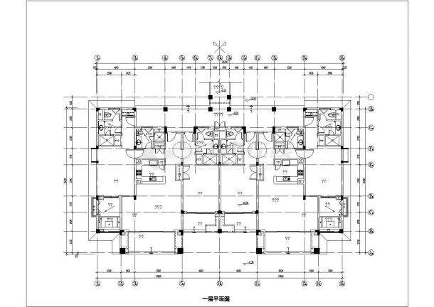 某城市中酒店式公寓建筑建施设计详图-图一