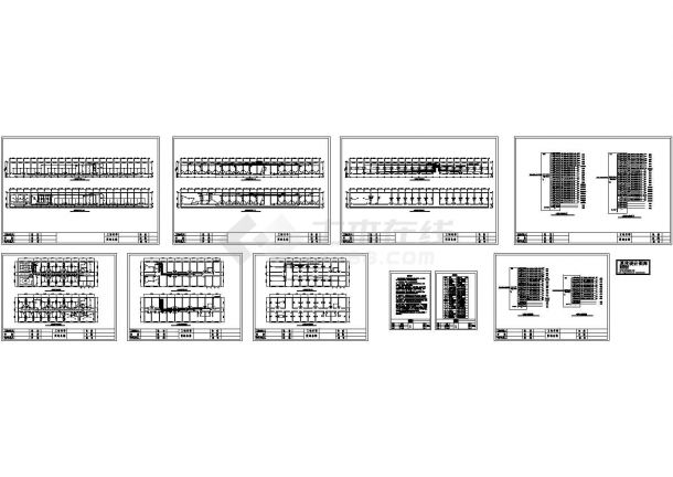6套办公楼电气施工CAD图纸-图二