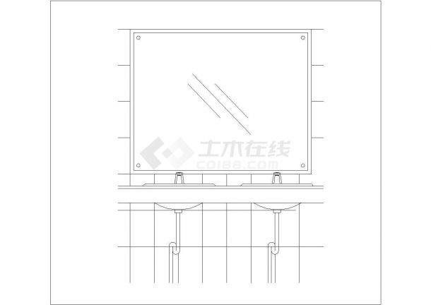 某卫生间立面图CAD详细节点施工图-图一