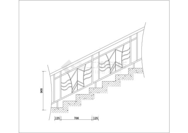 某楼梯CAD施工完整节点图纸-图一