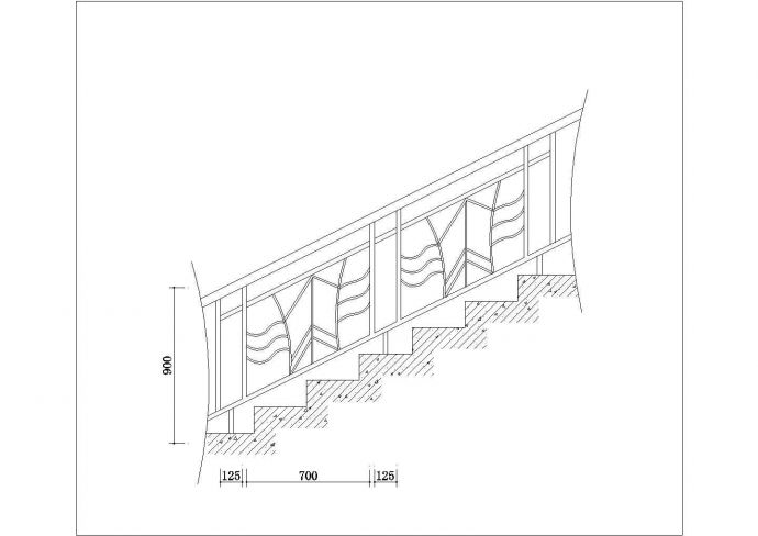 某楼梯CAD施工完整节点图纸_图1