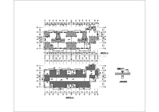 多层联建房建筑方案CAD图纸-图一