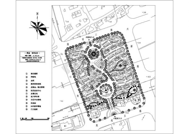 上海金山小区规划平面-图一