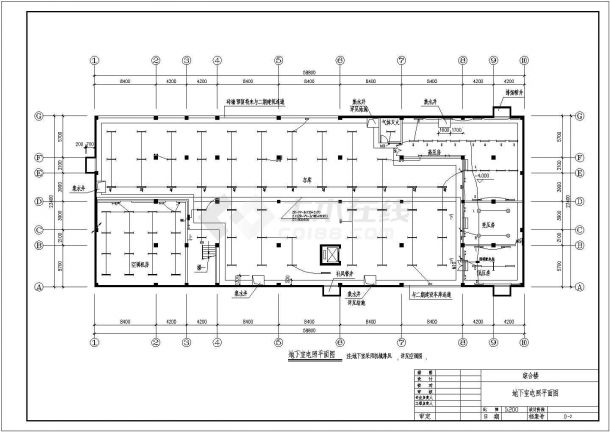 [[施工图]多层综合楼电气施工图，共十一张（含电气设计说明）-图二