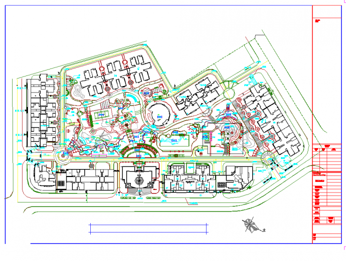 重庆城市花园阳光廊规划设计施工图CAD图纸_图1