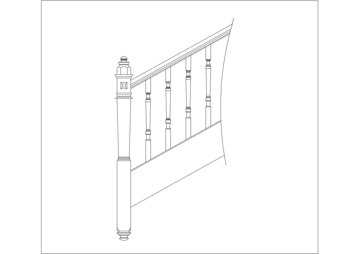 某楼梯CAD详细完整构造图纸